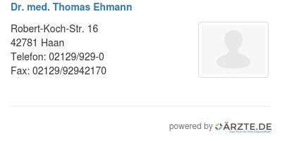 Dr med thomas ehmann