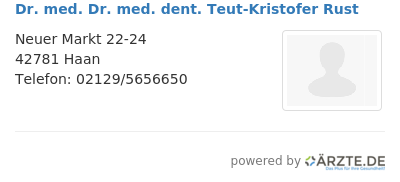 Dr med dr med dent teut kristofer rust 648200