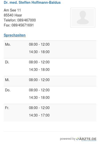 Dr med steffen hoffmann baldus
