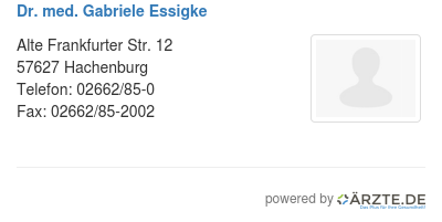 Dr med gabriele essigke