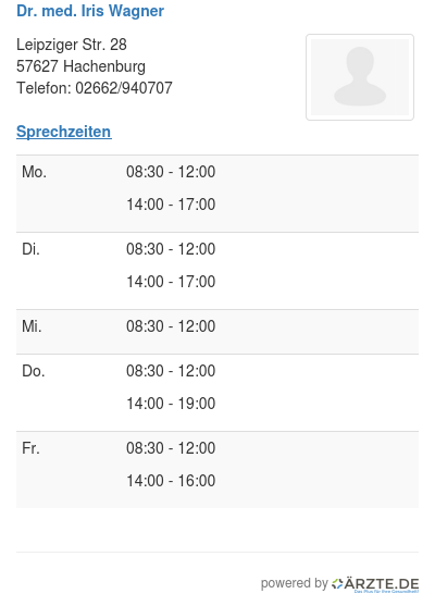 Dr med iris wagner