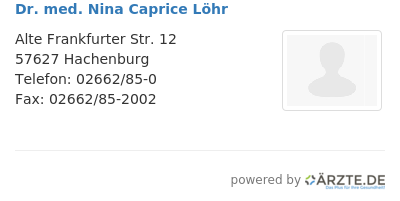 Dr med nina caprice loehr