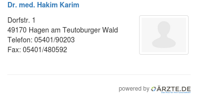 Dr med hakim karim