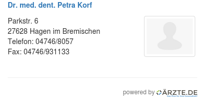 Dr med dent petra korf