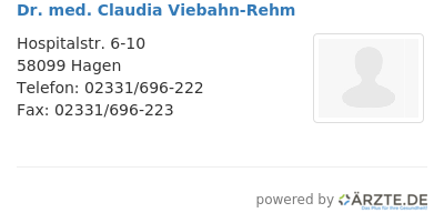 Dr med claudia viebahn rehm
