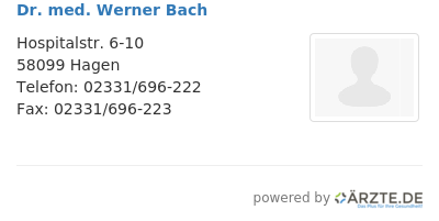 Dr med werner bach 657984
