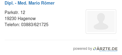 Dipl med mario roemer