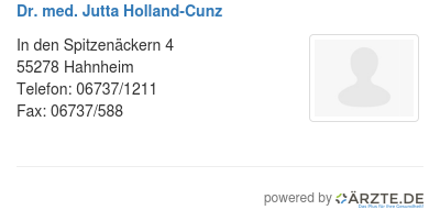 Dr med jutta holland cunz