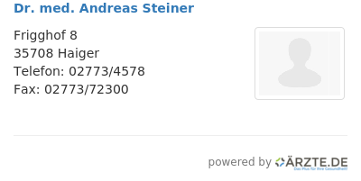 Dr med andreas steiner