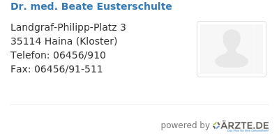 Dr med beate eusterschulte