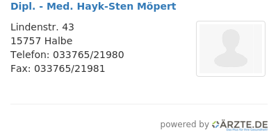 Dipl med hayk sten moepert