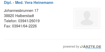 Dipl med vera heinemann