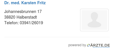 Dr med karsten fritz