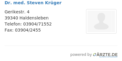 Dr med steven krueger