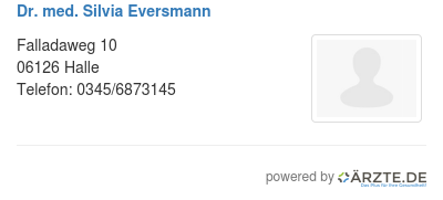 Dr med silvia eversmann