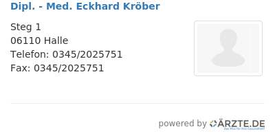 Dipl med eckhard kroeber