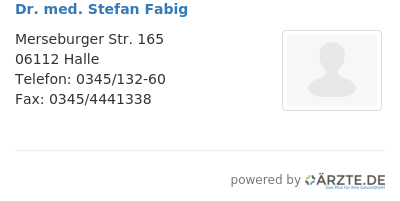 Dr med stefan fabig