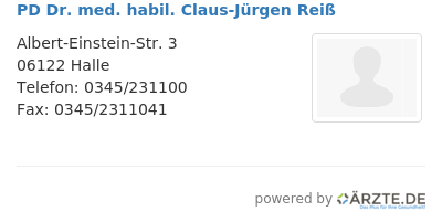 Pd dr med habil claus juergen reiss