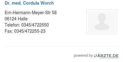 Dr med cordula worch