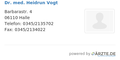 Dr med heidrun vogt
