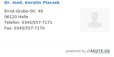 Dr med kerstin placzek