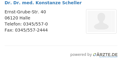 Dr dr med konstanze scheller