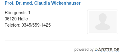 Prof dr med claudia wickenhauser 297945