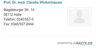 Prof dr med claudia wickenhauser