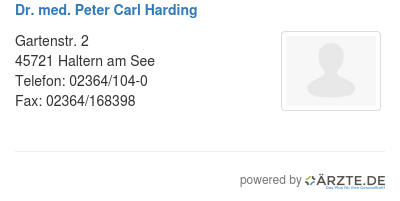 Dr med peter carl harding 575483