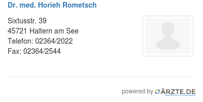 Dr med horieh rometsch