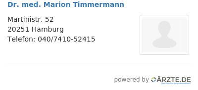Dr med marion timmermann