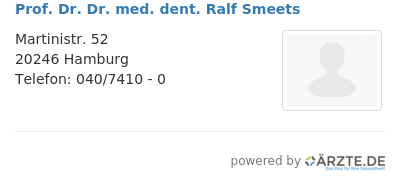 Prof dr dr med dent ralf smeets