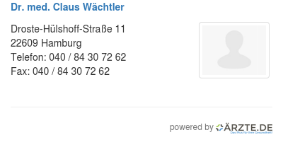 Dr med claus waechtler