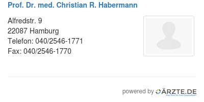 Prof dr med christian r habermann