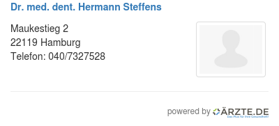Dr med dent hermann steffens