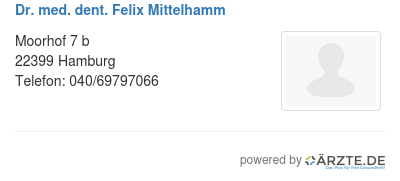Dr med dent felix mittelhamm