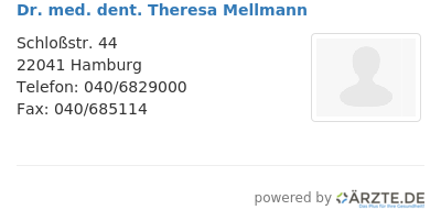 Dr med dent theresa mellmann