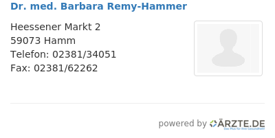 Dr med barbara remy hammer