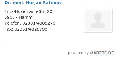 Dr med nurjan satimov 645531