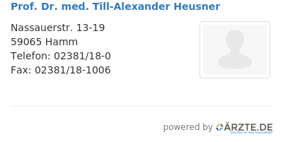 Prof dr med till alexander heusner 430618