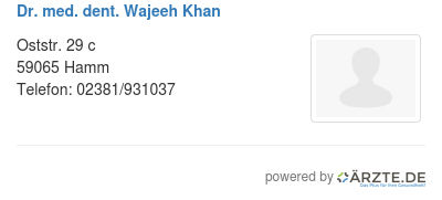 Dr med dent wajeeh khan