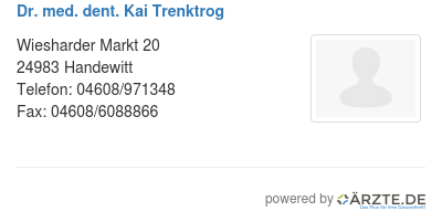 Dr med dent kai trenktrog