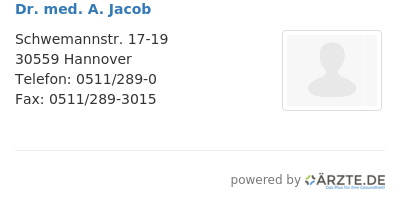 Dr med a jacob