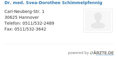 Dr med svea dorothee schimmelpfennig