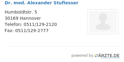 Dr med alexander stuflesser