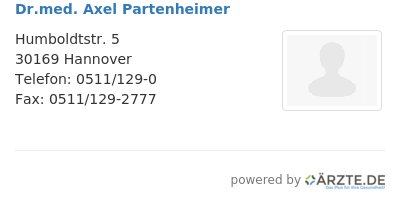 Dr med axel partenheimer