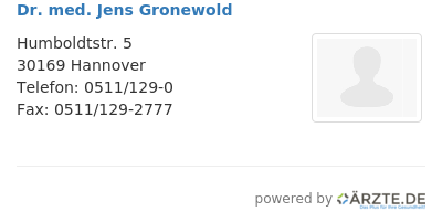 Dr med jens gronewold