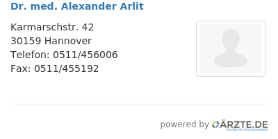 Dr med alexander arlit