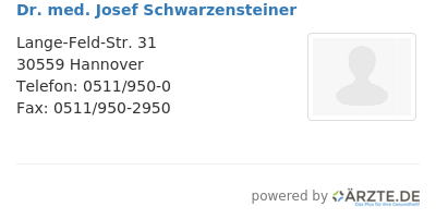 Dr med josef schwarzensteiner