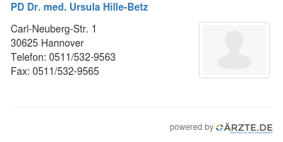 Pd dr med ursula hille betz 534768